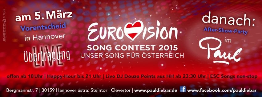 esc 2015 vorentscheid hannover after show party paul